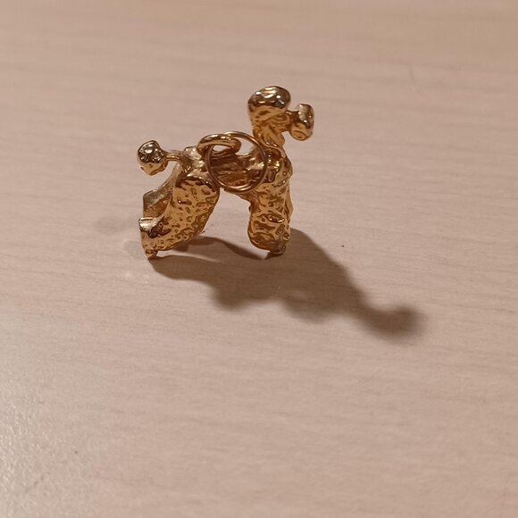14K Gold Poodle Charm For Bracelet Vintage - Picture 3 of 6
